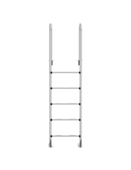 Scala per Piscina 54x38x211 cm Acciaio Inox 304