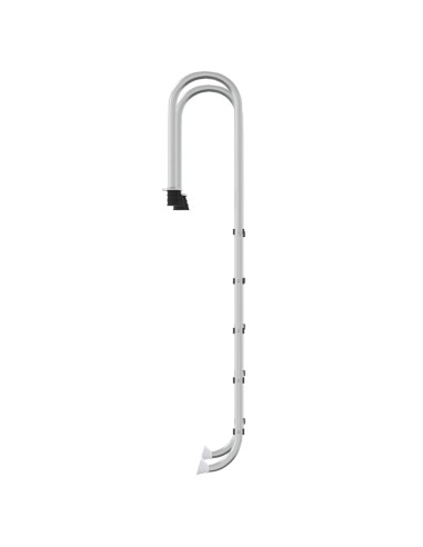 Scala per Piscina 54x38x211 cm Acciaio Inox 304
