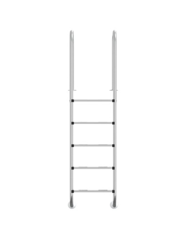 Scala per Piscina 54x38x211 cm Acciaio Inox 304