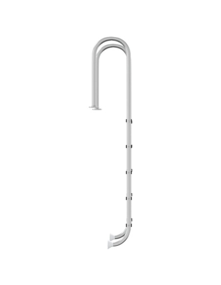 Scala per Piscina 54x38x211 cm Acciaio Inox 304