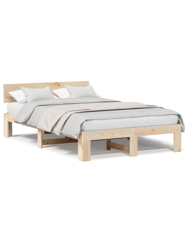 Struttura del letto Naturale 140 x 190 cm Pino massello