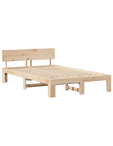 Struttura del letto Naturale 140 x 190 cm Pino massello