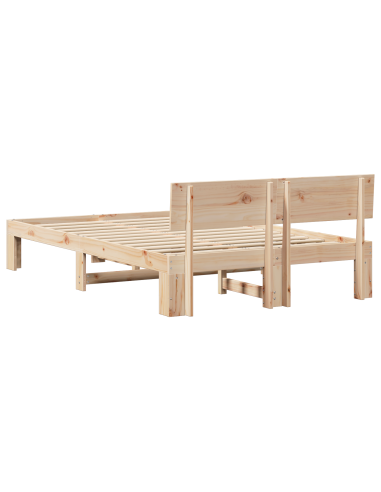 Struttura del letto Naturale 140 x 190 cm Pino massello