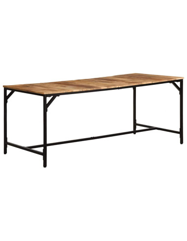 Tavolo da Pranzo 180x90x75 cm in Legno Massello di Mango Grezzo
