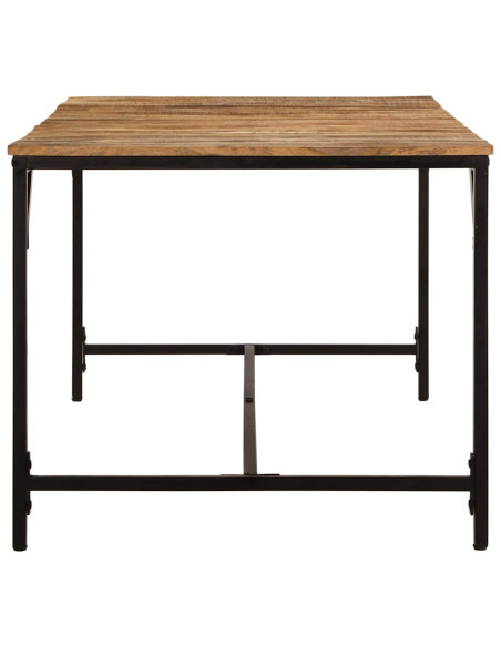 Tavolo da Pranzo 180x90x75 cm in Legno Massello di Mango Grezzo