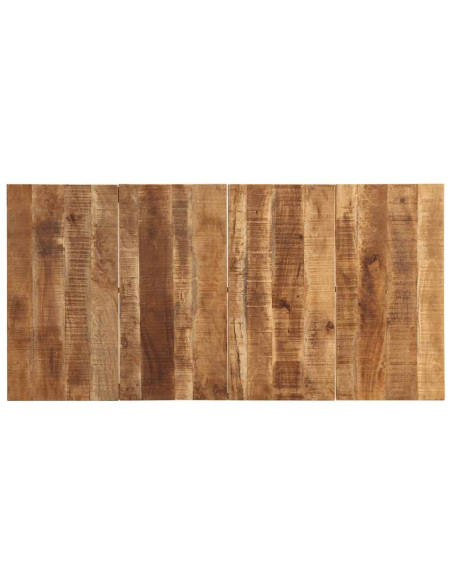 Tavolo da Pranzo 180x90x75 cm in Legno Massello di Mango Grezzo