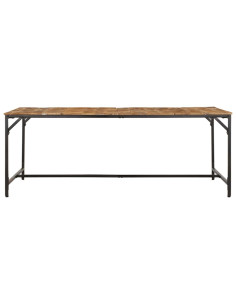 Tavolo da Pranzo 200x100x75cm in Legno Massello di Mango Grezzo 2