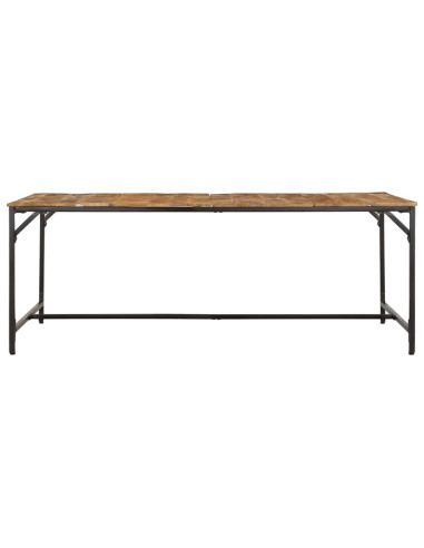 Tavolo da Pranzo 200x100x75cm in Legno Massello di Mango Grezzo