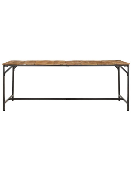Tavolo da Pranzo 200x100x75cm in Legno Massello di Mango Grezzo