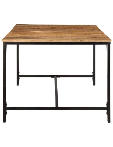 Tavolo da Pranzo 200x100x75cm in Legno Massello di Mango Grezzo