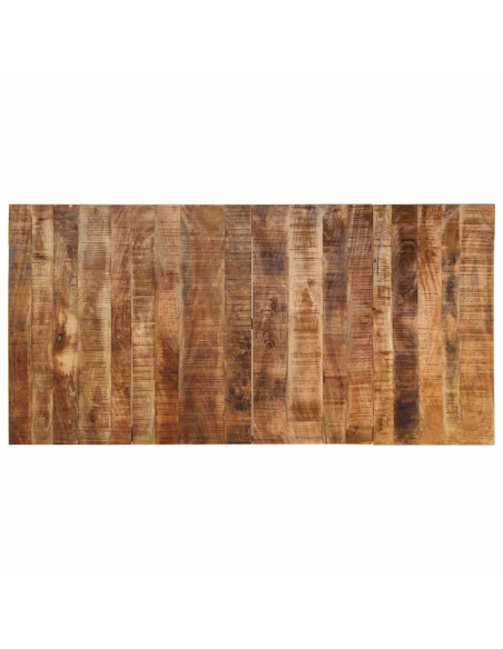 Tavolo da Pranzo 200x100x75cm in Legno Massello di Mango Grezzo