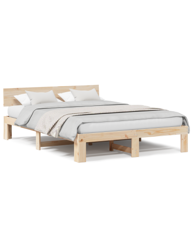 Struttura del letto Naturale 150 x 200 cm Pino massello