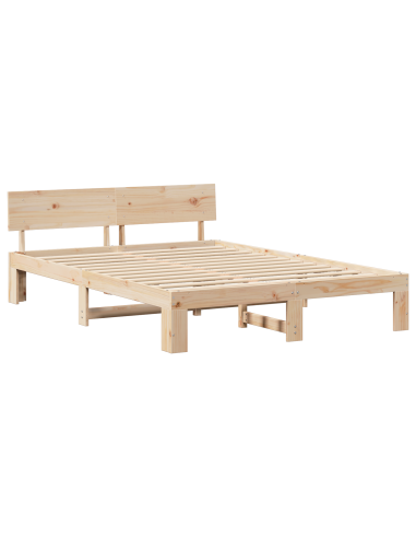Struttura del letto Naturale 150 x 200 cm Pino massello