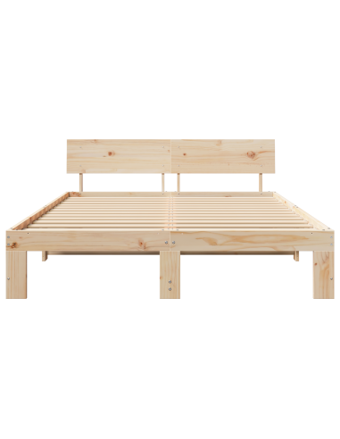 Struttura del letto Naturale 150 x 200 cm Pino massello