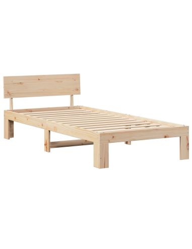 Struttura del letto Naturale 90 x 190 cm Pino massello