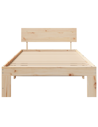 Struttura del letto Naturale 90 x 190 cm Pino massello