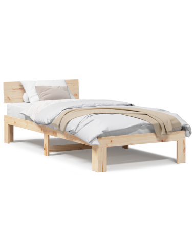 Struttura del letto Naturale 80 x 200 cm Pino massello