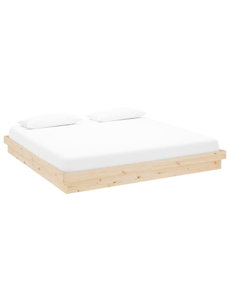 Giroletto senza Materasso in Legno Massello 200x200 cm