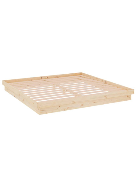 Giroletto senza Materasso in Legno Massello 200x200 cm