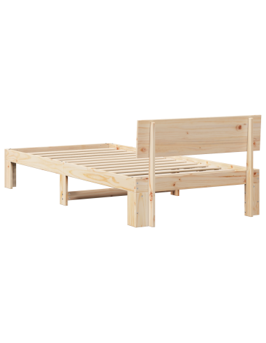 Struttura del letto Naturale 90 x 200 cm Pino massello