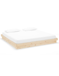 Giroletto senza Materasso in Legno Massello 200x200 cm