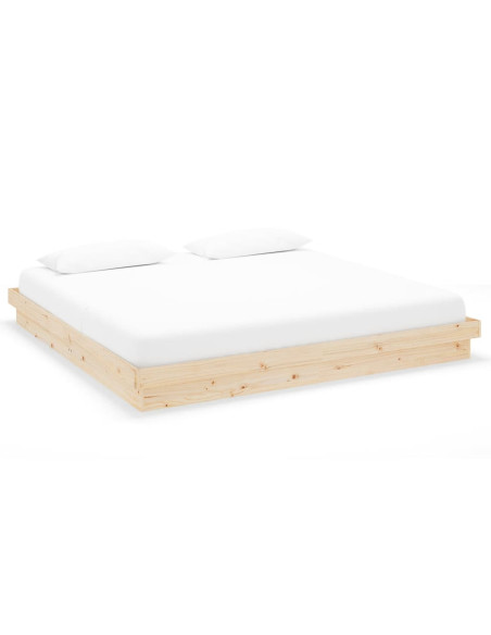 Giroletto senza Materasso in Legno Massello 200x200 cm
