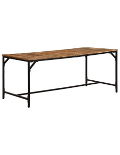 Tavolo da Pranzo 180x90x75 cm in Legno Massello di Mango Grezzo