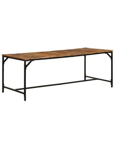 Tavolo da Pranzo 200x100x75cm in Legno Massello di Mango Grezzo