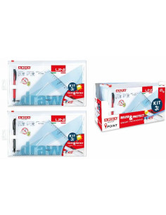 COPPIA SQUADRE 45°E60°PORTAMINE 0,7