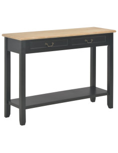 Tavolo Consolle Nero 110x35x80 cm in Legno