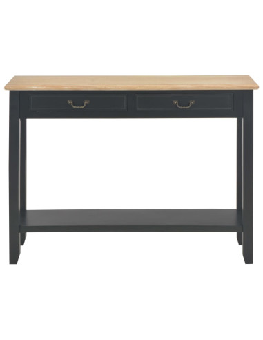 Tavolo Consolle Nero 110x35x80 cm in Legno