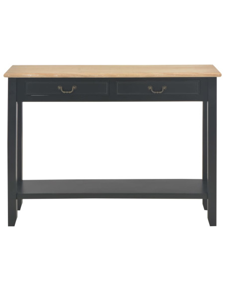Tavolo Consolle Nero 110x35x80 cm in Legno