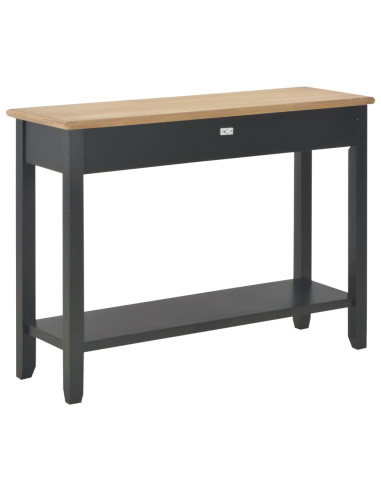Tavolo Consolle Nero 110x35x80 cm in Legno