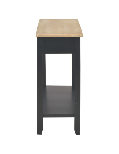 Tavolo Consolle Nero 110x35x80 cm in Legno