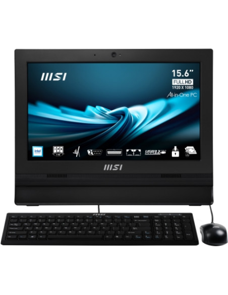 ALL IN ONE MSI PRO AP162T ADL-005IT 15,6" TOUCH Intel Processor N100 4GB SSD128GB W11P Nero