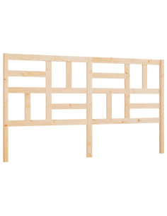 Testiera per Letto 206x4x104 cm in Legno Massello di Pino