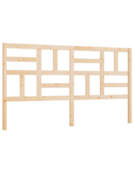 Testiera per Letto 206x4x104 cm in Legno Massello di Pino