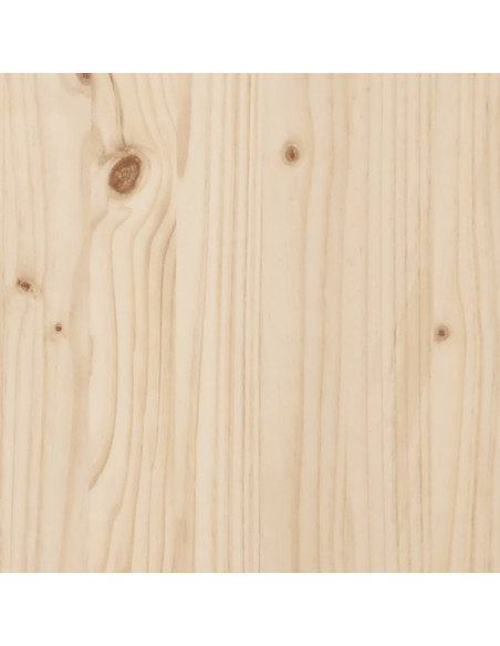 Testiera per Letto 206x4x104 cm in Legno Massello di Pino