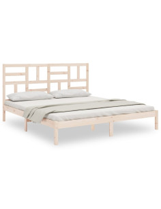 Giroletto senza Materasso in Legno Massello 200x200 cm