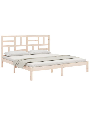 Giroletto senza Materasso in Legno Massello 200x200 cm