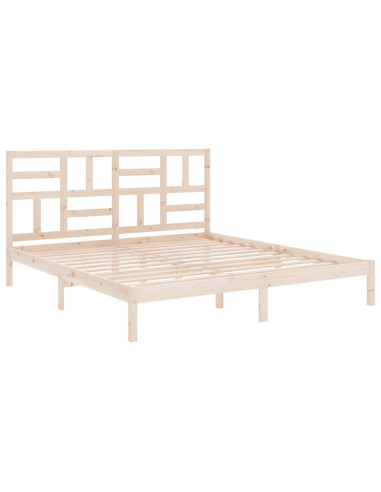 Giroletto senza Materasso in Legno Massello 200x200 cm