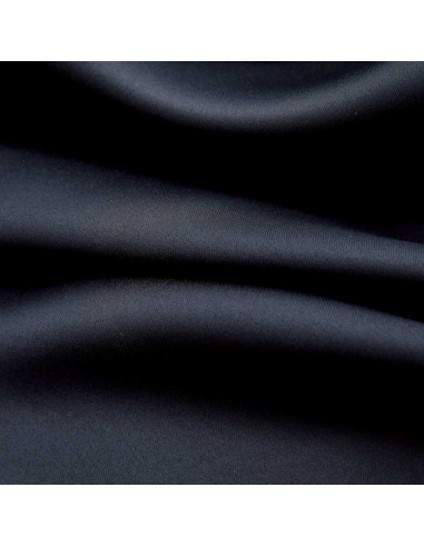 Tende oscuranti con anelli 2 pz Nero 137x213 cm Tessuto