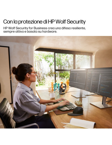 HP EliteDesk 8 Tower G1i Desktop AI PC Wolf Pro Security Edition Windows 11 Pro Nero