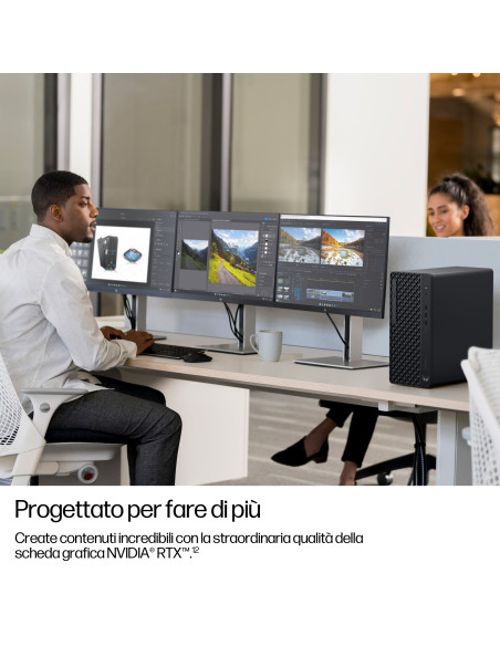 HP EliteDesk 8 Tower G1i Desktop AI PC Wolf Pro Security Edition 1 TB SSD Windows 11 Pro Nero