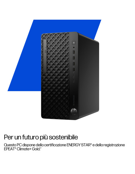 HP EliteDesk 8 Tower G1i Desktop AI PC Wolf Pro Security Edition 1 TB SSD Windows 11 Pro Nero