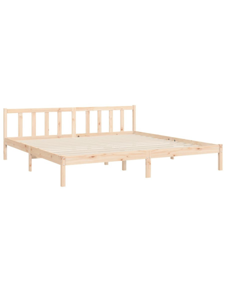 Giroletto senza Materasso 200x200 cm in Legno Massello di Pino