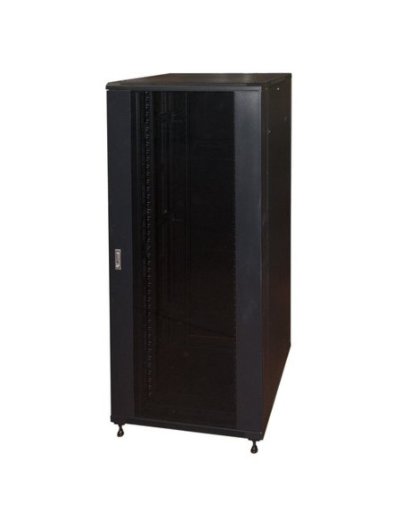 ARMADIO RACK 19" 42U (A)2055, (L)800, (P)800 COLORE NERO PORTA VETRO