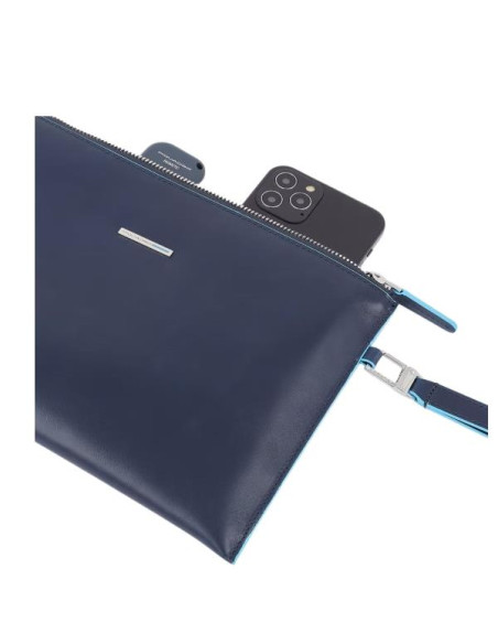 PIQUADRO POCHETTE BLU NOTTE