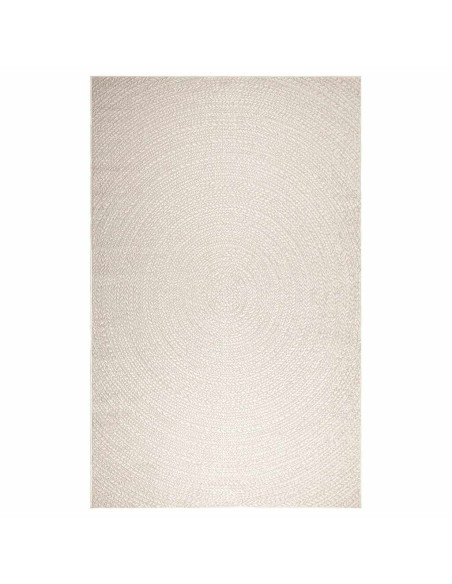 Tappeto ZIZUR Crema 200x290 cm Aspetto Iuta Interni ed Esterni