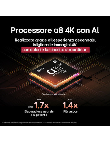 LG OLED AI OLED55B56LA TV Serie B5 55'' 4K, α8 Gen2, Dolby Vision, 20W, 4 HDMI con VRR 120Hz, G-Sync, Smart TV WebOS 25